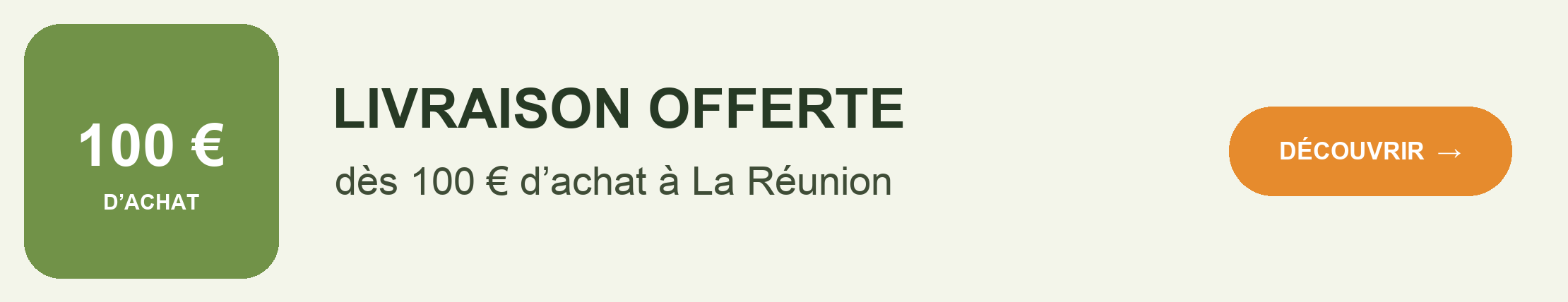 Livraison offerte dès 100 € d’achat à La Réunion — découvrir Performance sportive